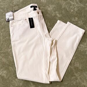 New White House Black Market Off White Skinny Jeans
